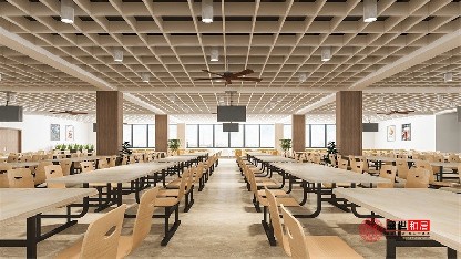 合肥企業(yè)員工食堂設(shè)計裝修效果圖
